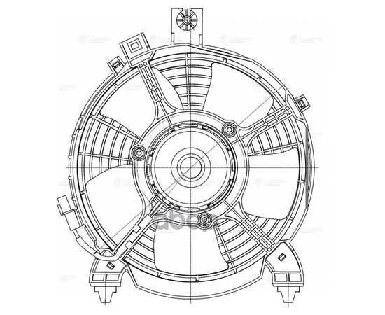 Купить Э/ВЕНТИЛЯТОР КОНДИЦ. ДЛЯ А/М MITSUBISHI PAJERO SPORT II (08-)/L200 IV (06-) (С КОЖУХОМ) LUZAR LFAC 1148