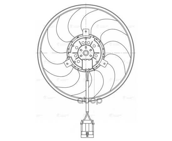 Купить Э/ВЕНТИЛЯТОР КОНДИЦ. ДЛЯ А/М OPEL ASTRA H (04-)/ZAFIRA B (05-) (БЕЗ КОЖУХА) LUZAR LFAC 2166