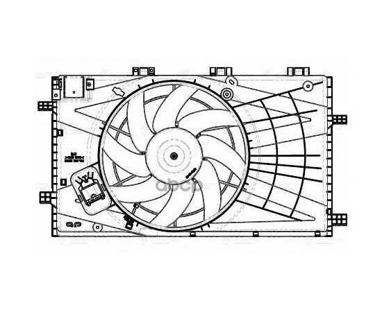 Купить Э/ВЕНТИЛЯТОР ОХЛ. ДЛЯ А/М OPEL INSIGNIA (08-) 1.6I/1.8I (С КОЖУХОМ) (LFK 2107)