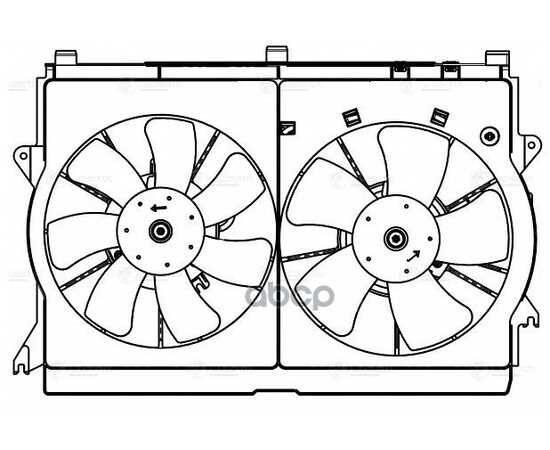 Купить Э,ВЕНТИЛЯТОР ОХЛ. TOYOTA AVENSIS (03-) 2.0I,2.4I (2 ВЕНТ.) (С КОЖУХОМ) LFK 1904