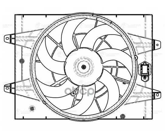 Купить Э/ВЕНТИЛЯТОР ОХЛ. ДЛЯ А/М CHERY TIGGO 4 PRO (20-)/TIGGO 7 PRO (20-) (С КОЖУХОМ) LUZAR LFK 3017