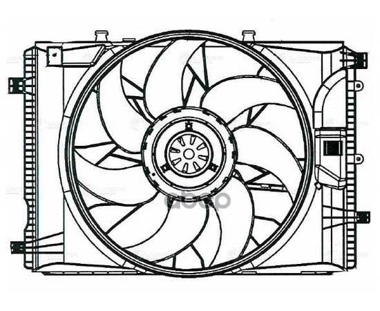 Купить Э/ВЕНТИЛЯТОР ОХЛ. ДЛЯ А/М MERCEDES-BENZ C (W204) (07-)/E (W212) (09-) (С КОЖУХОМ) LUZAR LFK 1550