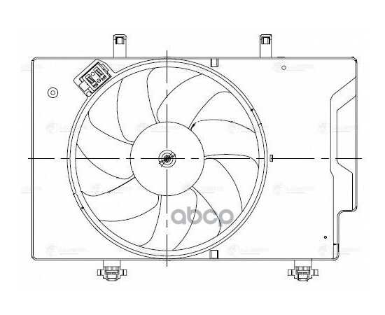 Купить Э/ВЕНТИЛЯТОР ОХЛ. ДЛЯ А/М FORD ECOSPORT (13-)/FIESTA (MK6) (08-) (С КОЖУХОМ И РЕЗИСТ.) LUZAR LFK 1061
