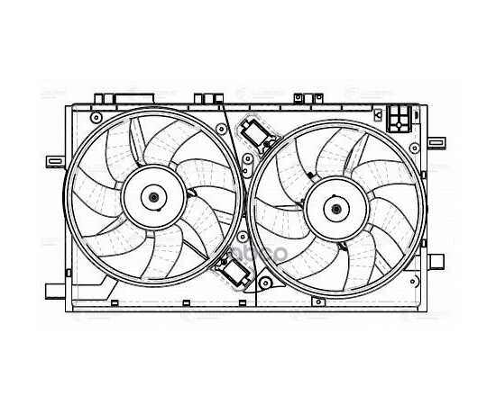 Купить Э/ВЕНТИЛЯТОР ОХЛ. ДЛЯ А/М OPEL INSIGNIA 08- 2.0T/2.0D 2 ВЕНТ. С КОЖУХОМ LFK2104