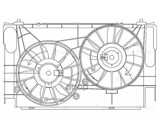 Купить Э/ВЕНТИЛЯТОРЫ ОХЛ. С КОЖУХОМ (2 ВЕНТ.) ДЛЯ А/М TOYOTA RAV 4 (13-) 2.0I LFK1920