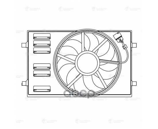 Купить Э/ВЕНТИЛЯТОР ОХЛ. ДЛЯ А/М SKODA OCTAVIA A7 (13-) (С КОЖУХОМ) (ТИП BROSE) LUZAR LFK 1816