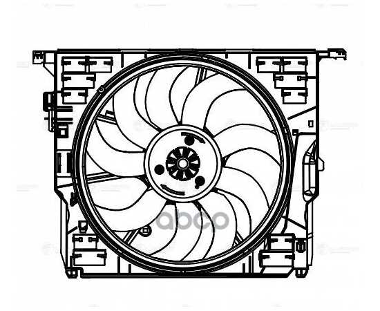 Купить Э/ВЕНТИЛЯТОР ОХЛ. ДЛЯ А/М BMW 5 (F10) (10-)/7 (F01) (08-) (С КОЖУХОМ) (600W) (LFK 2620)