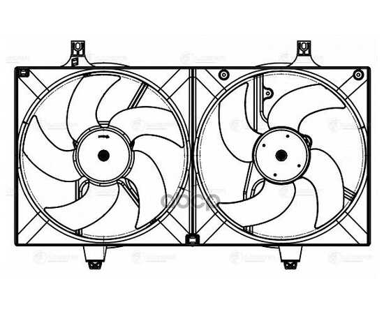 Купить Э,ВЕНТИЛЯТОР ОХЛ. ДЛЯ А,М NISSAN ALMERA N16 00-,PRIMERA P12 02- 2 ВЕНТ. С КОЖУХ. LFK 1416