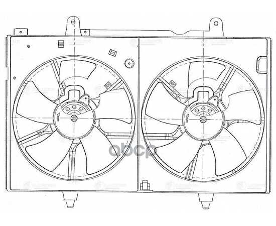 Купить Э/ВЕНТИЛЯТОРЫ ОХЛ. С КОЖУХОМ (2 ВЕНТ.) ДЛЯ А/М NISSAN MURANO I (Z50) (02-) LFK1450