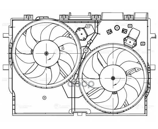 Купить Э/ВЕНТИЛЯТОРЫ ОХЛ. С КОЖУХОМ (2 ВЕНТ.) ДЛЯ А/М FIAT DUCATO (06-)  LFK1680