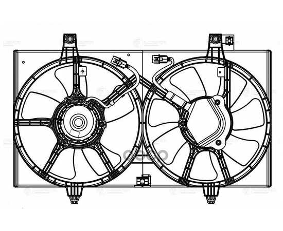 Купить Э/ВЕНТИЛЯТОРЫ ОХЛ. С КОЖУХОМ (2 ВЕНТ.) ДЛЯ А/М NISSAN ALMERA CLASSIC (05-)