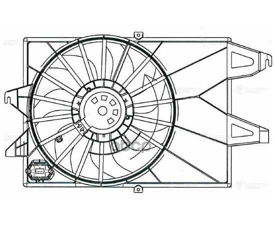 Купить Э/ВЕНТИЛЯТОР ОХЛ. С КОЖУХОМ ДЛЯ А/М FORD MONDEO III (00-) 1.8I/2.0I (LFK 1070)