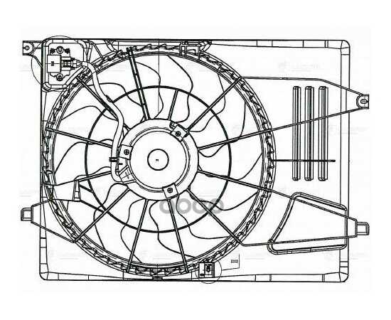 Купить Э/ВЕНТИЛЯТОР ОХЛ. С КОЖУХОМ ДЛЯ А/М HYUNDAI TUSCON II (15-)/KIA SPORTAGE (16-) 2.0I  LFK0876