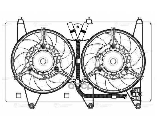 Купить Э/ВЕНТИЛЯТОР ОХЛ. ДЛЯ А/М CHERY INDIS 10-/KIMO 07-/QQ6 06- 2 ВЕНТ. С КОЖУХОМ LFK3012
