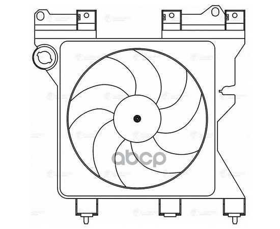 Купить Э/ВЕНТИЛЯТОР ОХЛ. ДЛЯ А/М CITROEN BERLINGO I (96-)/PEUGEOT PARTNER I (96-) A/C- (С КОЖУХОМ) LUZAR LFK 2029