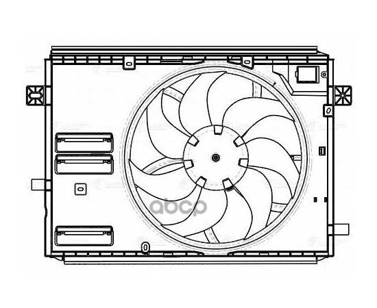 Купить Э/ВЕНТИЛЯТОР ОХЛ. ДЛЯ А/М PEUGEOT EXPERT (16-)/CITROEN JUMPY (16-)С КОЖУХОМ) LFK2008