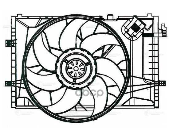 Купить Э/ВЕНТИЛЯТОР ОХЛ. С КОЖУХОМ ДЛЯ А/М MERCEDES-BENZ C (W203) (00-) (LFK 1503)