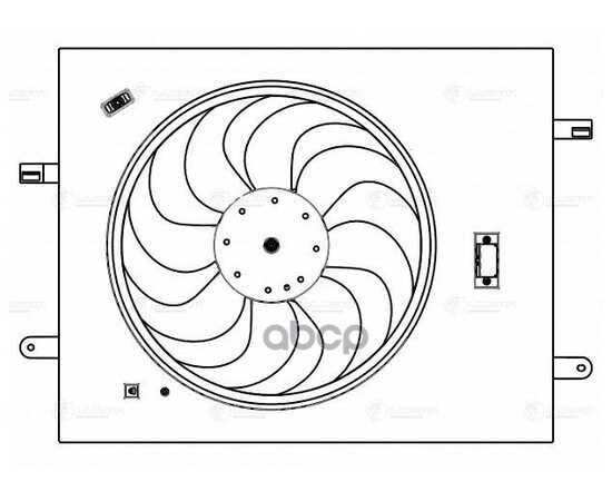 Купить Э/ВЕНТИЛЯТОР ОХЛ. ДЛЯ А/М CHANGAN CS35 (13-) 1.6I (LFK 3023)