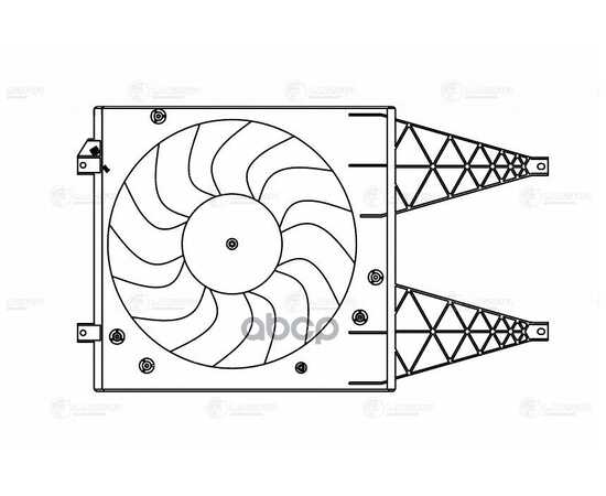 Купить Э,ВЕНТИЛЯТОР ОХЛ. С КОЖУХОМ ДЛЯ АМ SKODA FABIA II (07-) (LFK 1805)