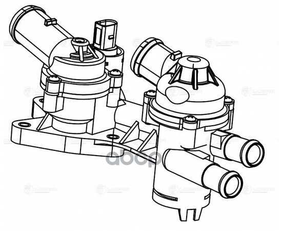 Купить ТЕРМОСТАТ ДЛЯ А/М VW GOLF VI (08-)/TIGUAN (08-) 1.4T [CAXA] (105/83°С) (С ПЛАСТ. КОРПУСОМ) LUZAR LT 1834