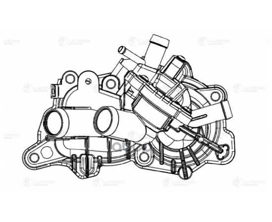 Купить КОРПУС ТЕРМОСТАТА ДЛЯ А/М VW POLO SEDAN (15-)/SKODA OCTAVIA A7 (13-) (ПЛАСТИК) LUZAR LT 1821