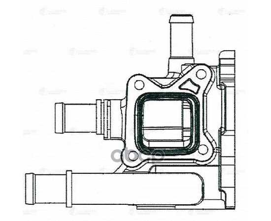 Купить КОРПУС ТЕРМОСТАТА ДЛЯ А/М OPEL ASTRA J (10-)/CHEVROLET CRUZE (09-)/AVEO T300 (11-) (АЛЮМ.) LUZAR LT 0549