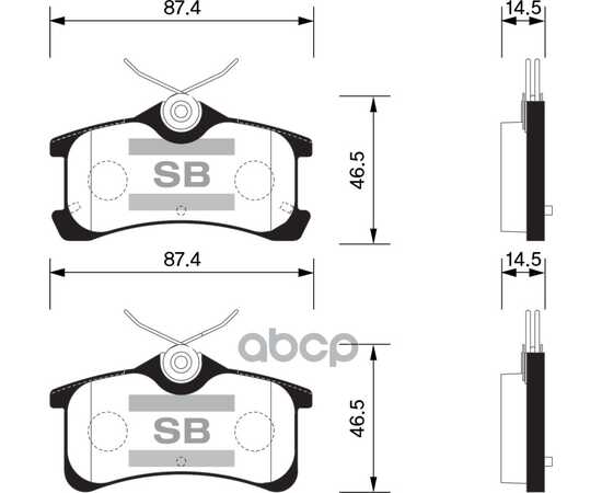 Купить КОЛОДКИ ТОРМОЗНЫЕ ДИСКОВЫЕ TOYOTA COROLLA 1.4I/1.6I/2.0D 97-00 SP1575