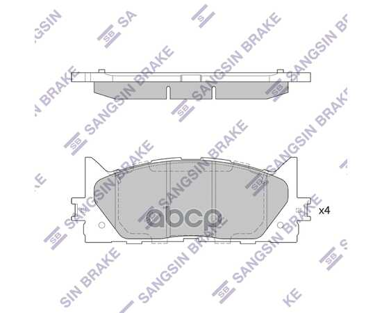 Купить КОЛОДКИ ТОРМОЗНЫЕ ПЕРЕДНИЕ SANGSIN BRAKE SP2080