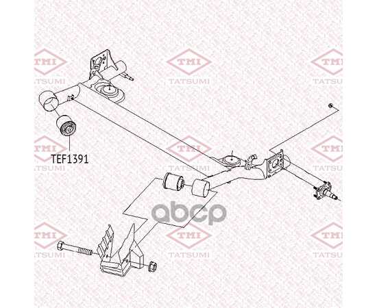 Купить САЙЛЕНТБЛОК ЗАДНЕЙ БАЛКИ CHEVROLET AVEO ->08 TATSUMI TEF1391