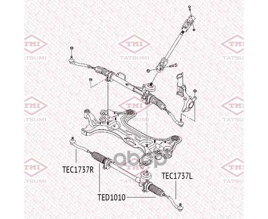 Купить НАКОНЕЧНИК РУЛЕВОЙ ТЯГИ R CHEVROLET AVEO/KALOS 05-> TATSUMI TEC1737R