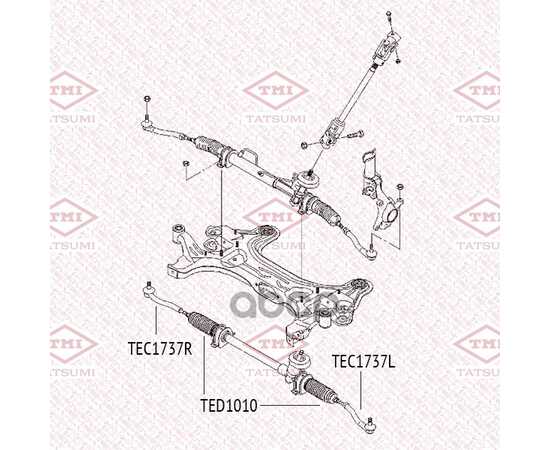 Купить НАКОНЕЧНИК РУЛЕВОЙ ТЯГИ L CHEVROLET AVEO/KALOS 05-> TATSUMI TEC1737L