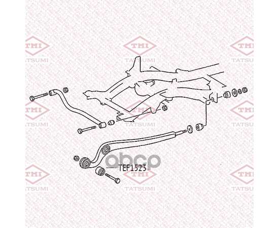 Купить САЙЛЕНТБЛОК ПЕРЕДНЕГО НИЖНЕГО ПРОДОЛЬНОГО РЫЧАГА MERCEDES G-CLASS 89-> TATSUMI TEF1523