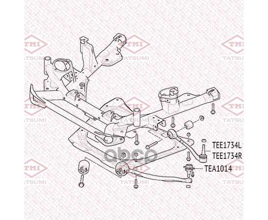 Купить РЫЧАГ ПЕРЕДНЕЙ ПОДВЕСКИ НИЖНИЙ L BMW X5(E53) 00-> TATSUMI TEE1734L