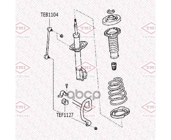 Купить ТЯГА СТАБИЛИЗАТОРА ПЕРЕДНЯЯ L/R TOYOTA CAMRY 06-> TATSUMI TEB1104