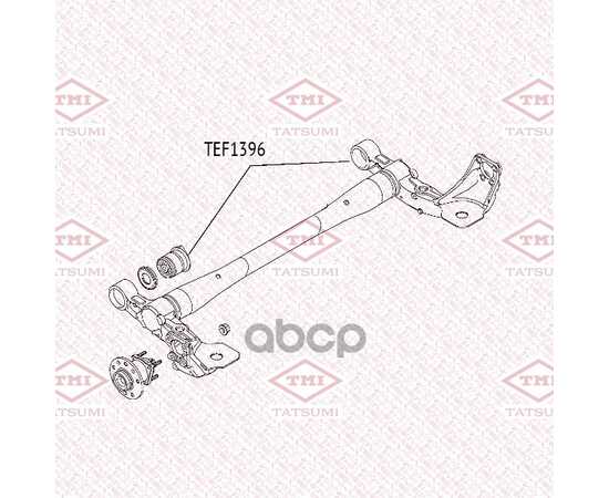 Купить САЙЛЕНТБЛОК ЗАДНЕЙ БАЛКИ OPEL ASTRA 04-> TATSUMI TEF1396