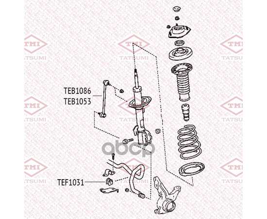 Купить ТЯГА СТАБИЛИЗАТОРА ПЕРЕДНЯЯ L/R TOYOTA RAV4 01- TEB1053