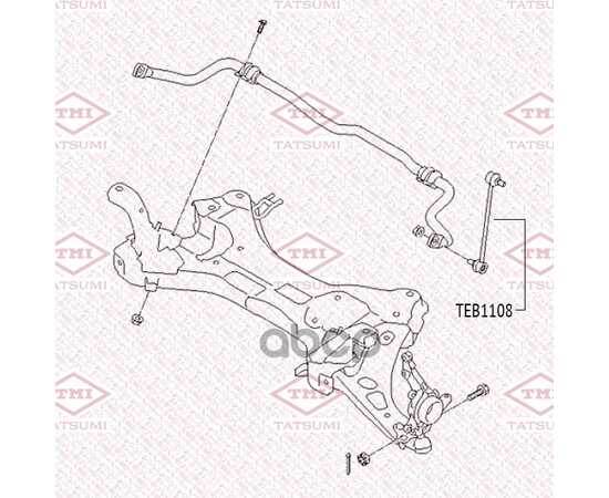 Купить ТЯГА СТАБИЛИЗАТОРА ПЕРЕДНЯЯ L/R HYUNDAI IX35 10->KIA SPORTAGE 10-> TATSUMI TEB1108