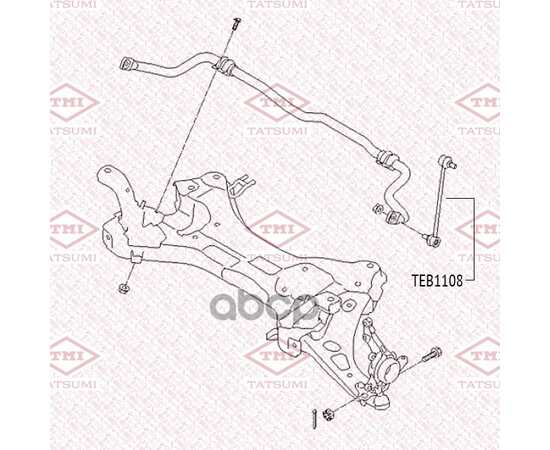 Купить ТЯГА СТАБИЛИЗАТОРА ПЕРЕДНЯЯ L/R HYUNDAI IX35 10->KIA SPORTAGE 10-> TATSUMI TEB1108