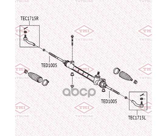 Купить НАКОНЕЧНИК РУЛЕВОЙ ТЯГИ R TOYOTA AURIS/COROLLA 05-> TATSUMI TEC1715R