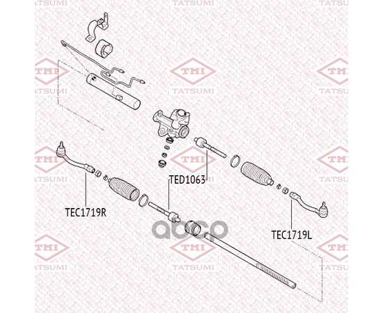 Купить НАКОНЕЧНИК РУЛЕВОЙ ТЯГИ R HYUNDAI SOLARIS 11->KIA RIO 11-> TATSUMI TEC1719R