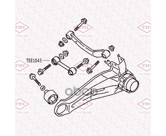 Купить РЫЧАГ ЗАДНЕЙ ПОДВЕСКИ НИЖНИЙ L/R MITSUBISHI AIRTREK/LANCER/OUTLANDER 01->JEEP COMPASS/LIBERTY/PATRIOT 06-> TATSUMI TEE1043