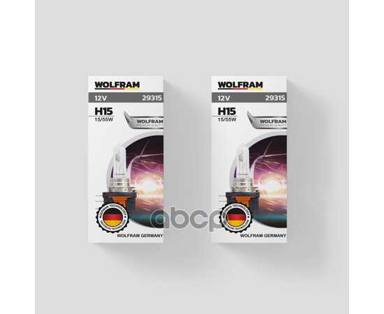 Купить ЛАМПА 12V H15 15/55W PGJ23T-1 WOLFRAM HALOGEN BULB 1 ШТ. КАРТОН 29315