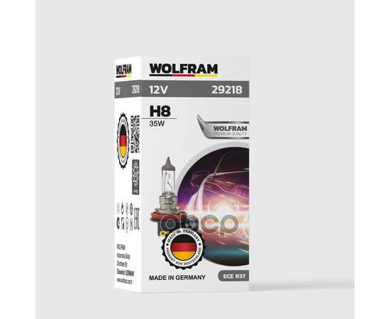 Купить ЛАМПА 12V H8 35W PGJ19-1 WOLFRAM HALOGEN BULB 1 ШТ. КАРТОН 29218