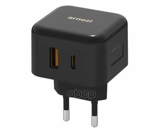 Купить СЕТЕВОЕ ЗАРЯДНОЕ УСТРОЙСТВО 20W USB-A (QC3.0), TYPE-C (PD3.0) ARNEZI A0605102