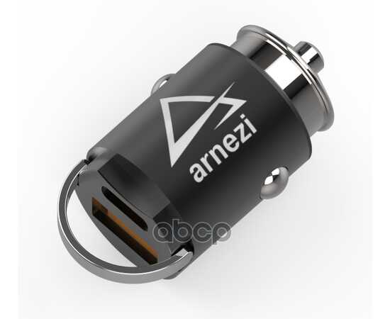 Купить АДАПТЕР АВТОМОБИЛЬНЫЙ 20W USB-A (QC3.0) + TYPE-С (PD 3.0) 12-24V В ПРИКУРИВАТЕЛЬ ARNEZI A0603016