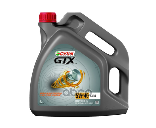 Купить МОТОРНОЕ МАСЛО CASTROL GTX 5W-40 A3/B4 4Л 15B9F5