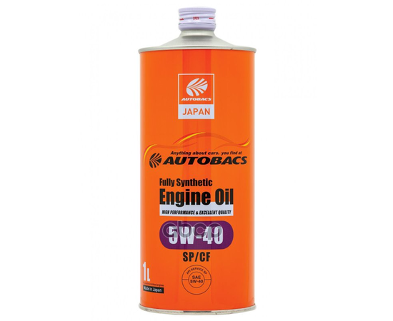 Купить МАСЛО МОТОРНОЕ AUTOBACS ENGINE OIL 5W-40 SP/CF 1Л A00032241