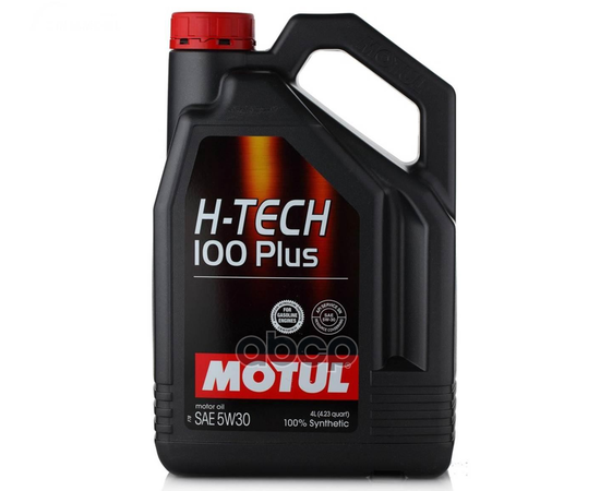 Купить МОТОРНОЕ МАСЛО MOTUL H-TECH 100 PLUS 5W-30 4Л (112474) 112142