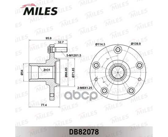 Купить СТУПИЦА КОЛЕСА ПЕРЕДНЯЯ MAZDA CX-7/MPV 06- DB82078