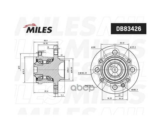 Купить СТУПИЦА КОЛЕСА ЗАДНЯЯ С ПОДШИПНИКОМ MINI ONE/COOPER/CLUBMAN 06- (FAG 713 6494 40) DB83226